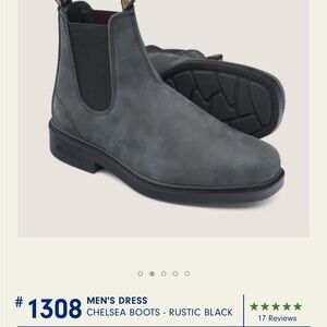 Men’s Dress Blundstone Black Boots #1308